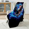 Bald Eagle and Flag Art Blanket Warm Soft Fluffy Kids and Adults Sofa Bed Throw Blanket for Home Travel Camping Large Size