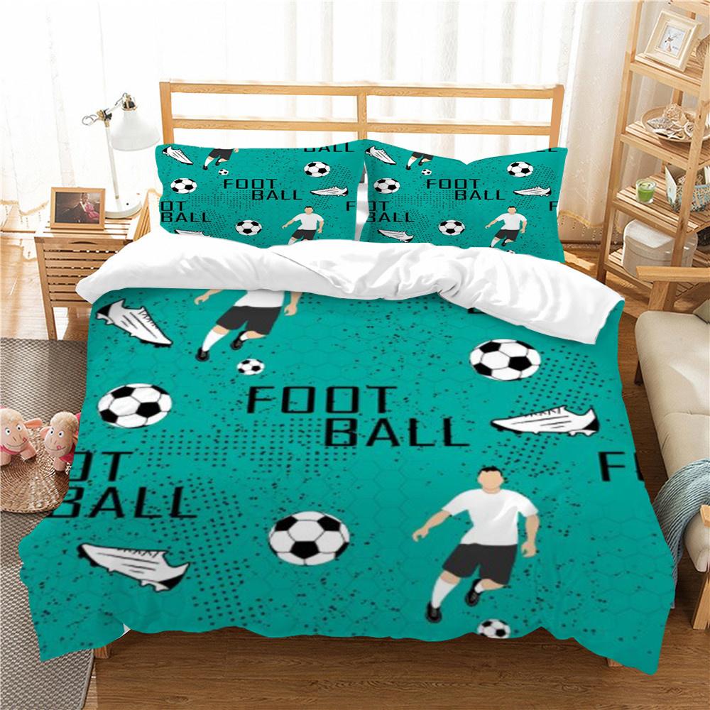 Football 3D Print Bedding Cover Set Luxury Home Bedclothes Unique Design Bedding Covers Comforter Bedding Suit
