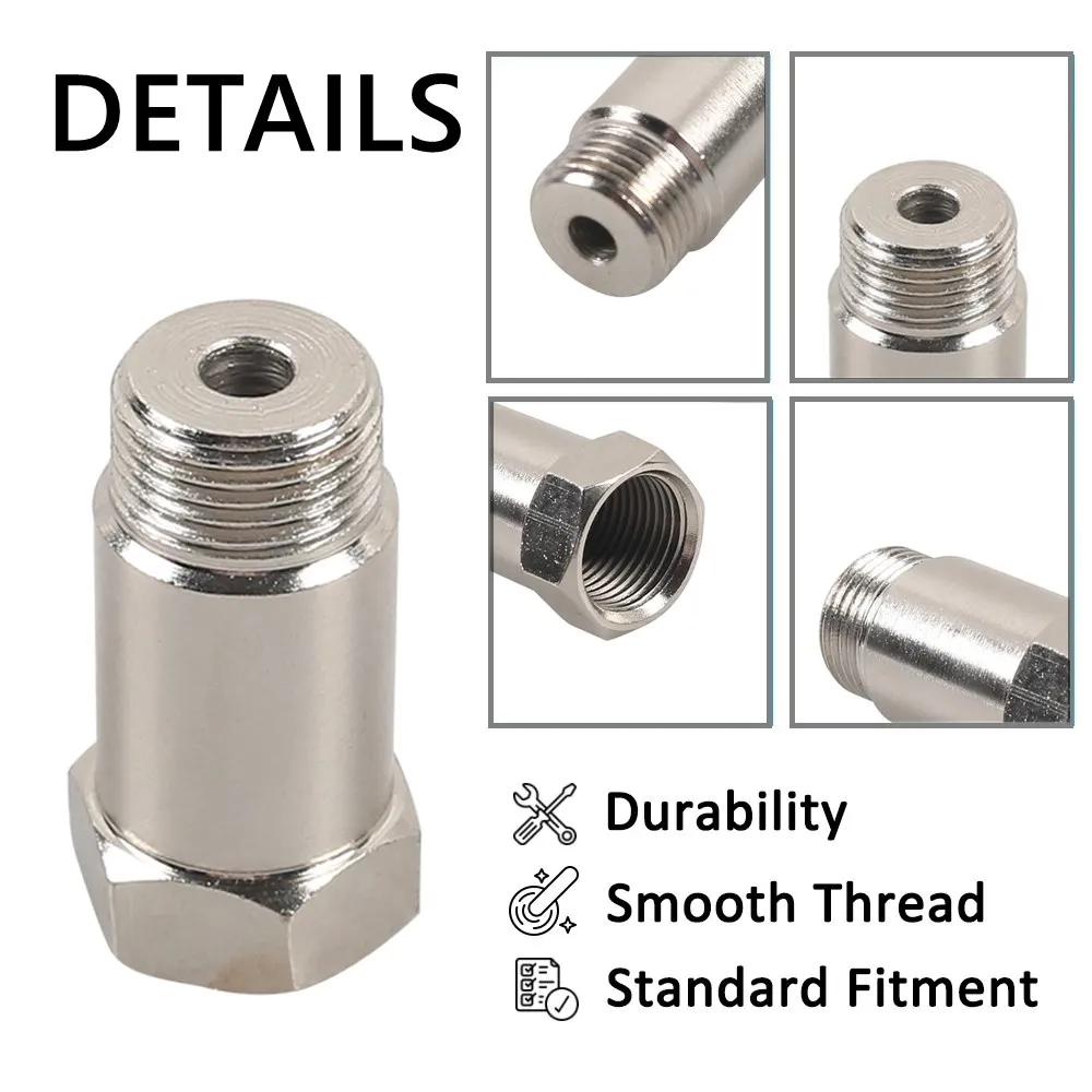 M18 X1.5 O2 Exhaust Oxygen Sensor Bung Adapter 44mm Extension Spacer Iron Plating Nickel Extender Universal for 18MM Thread New