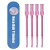 4Pcs/Set 2-in-1 Nose Hair Knife 360 Degree Rotating Nose /Ear Hair Trimmer Double Sided Blade Hair Trimmer Hair Removal
