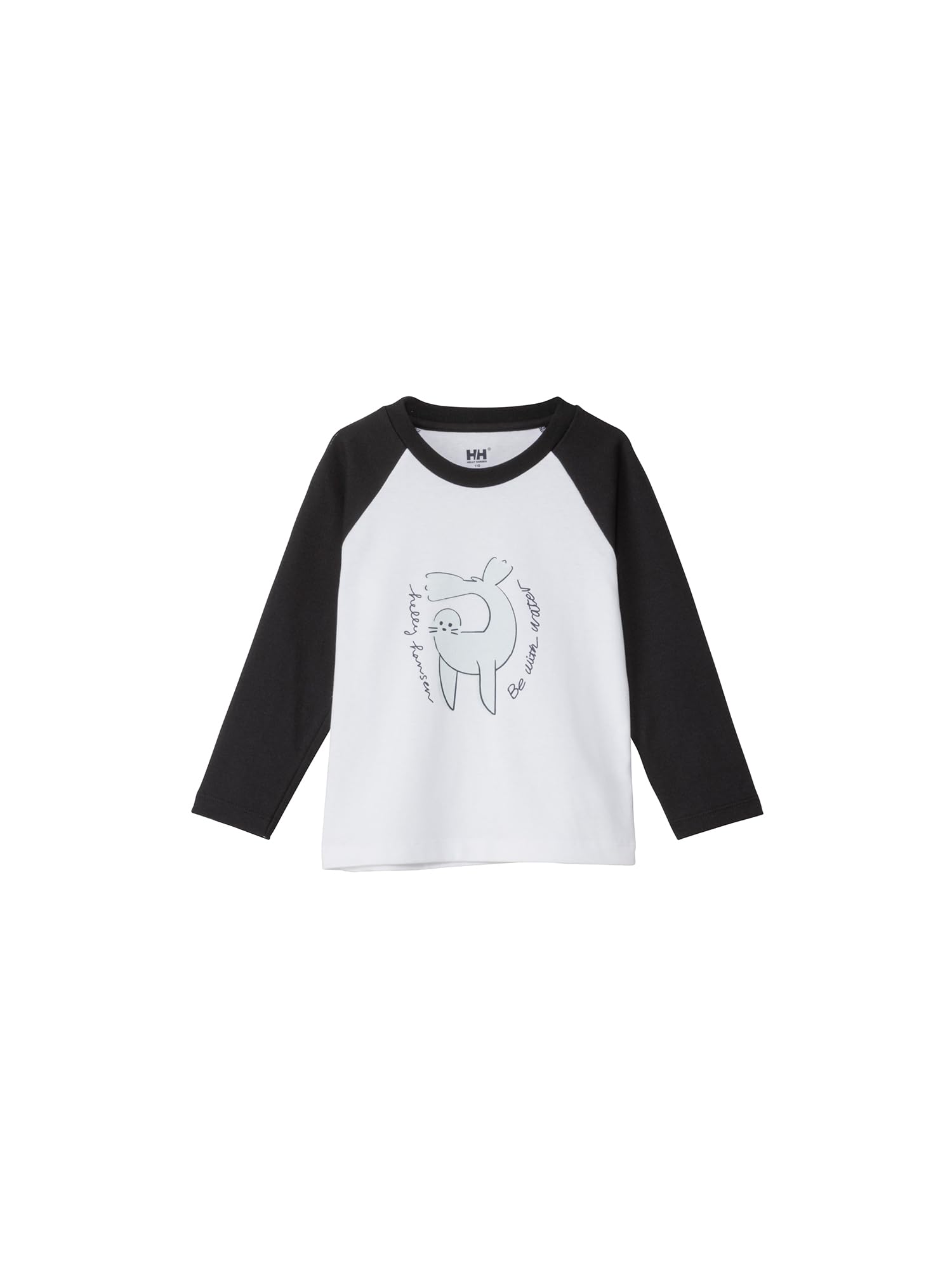 

Helly Hansen K L/S Animal Tee, Black, Size 150