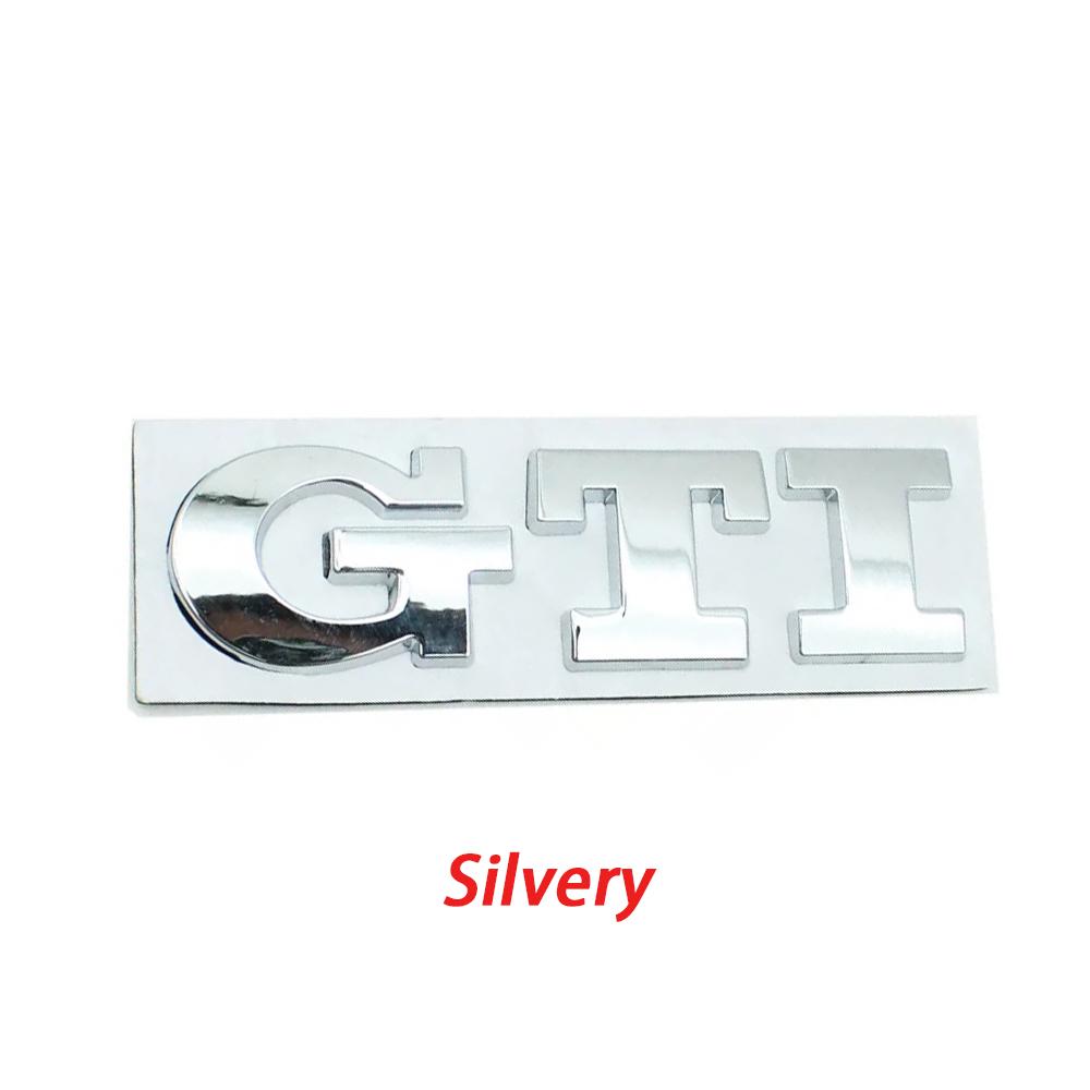 Cpbtj9 1 peça Emblema de Metal 3D GTI Emblema Frontal da Grelha do Carro Adesivo do Porta-malas Traseiro Para VW Polo Golf 5 Mk5 MK6 Jetta Tiguan Passat
