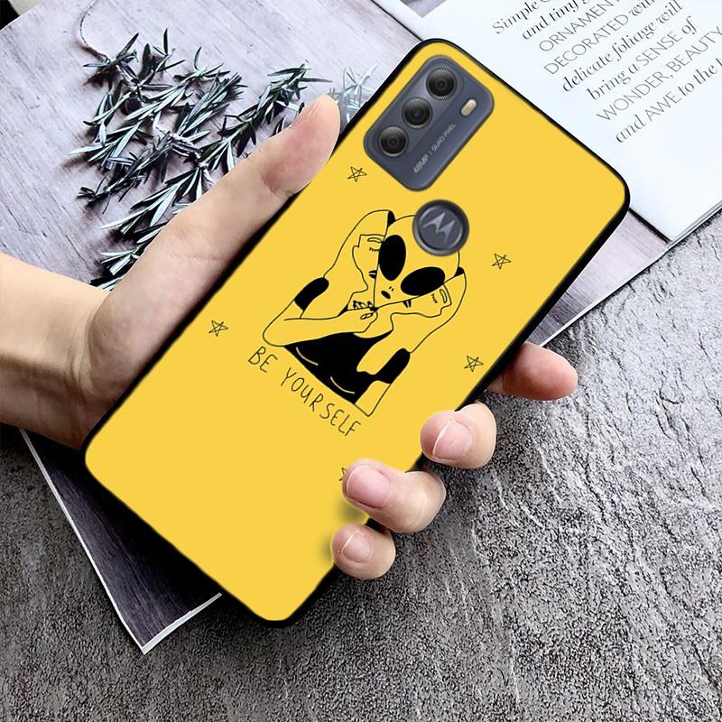 Alien UFO Phone Case for Motorola Moto E7 Plus E32 E20 E40 Edge 20 Lite G22 G52 G20 G30 G100 G60 G50 G10 G Pure G Stylus