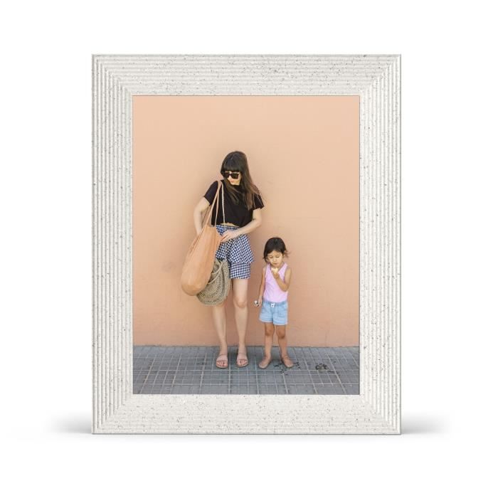 Cadre photo numérique Aura Blanc Mason Luxe 9.7'