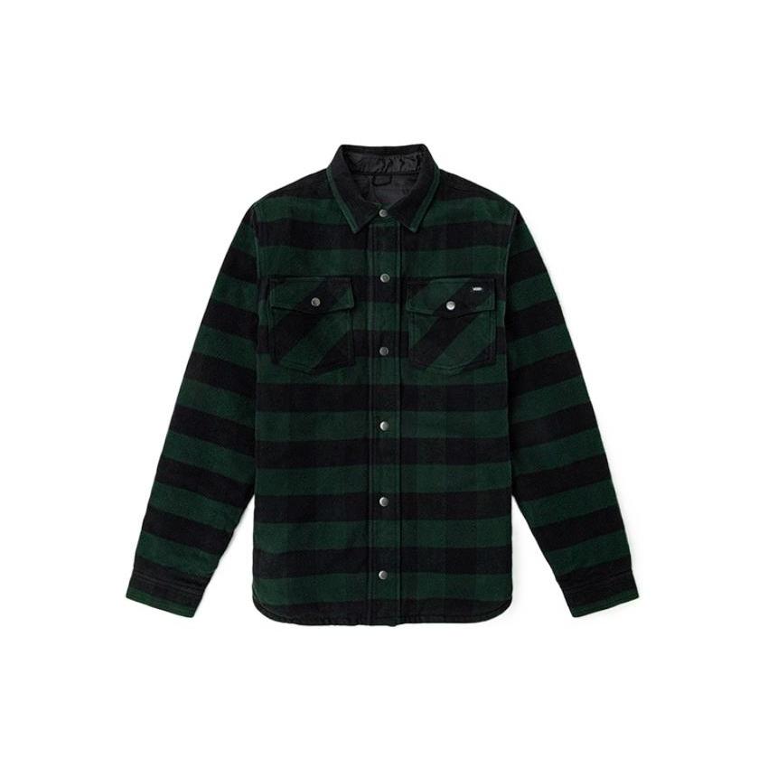 Куртки Vans Мужские Зеленые С лацканами Утепленные Другие VN0A5KLOHNB L