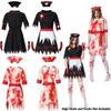 Yumeikeshi Women's Halloween Cosplay Costume Blood Nurse Maid Doctor Outfit