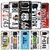 License New York Plate Number Cover Phone Case For Xiaomi Poco F7 Ultra X7 X6 X5 Pro M7 Redmi 15C 15 13C 13 12C 12 10C 10 9A 9C