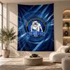 Dekoratives Wandbehang, Canterbury-Bankstown Bulldogs Bedruckte Wandkunst, Leichter Wandbehang für Schlafzimmer-Hintergrund