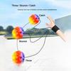 Neue Mode Bunte Hüpfbälle Hohe Elastizität Gummi Gummi Handball mit Armbandloch Ball
