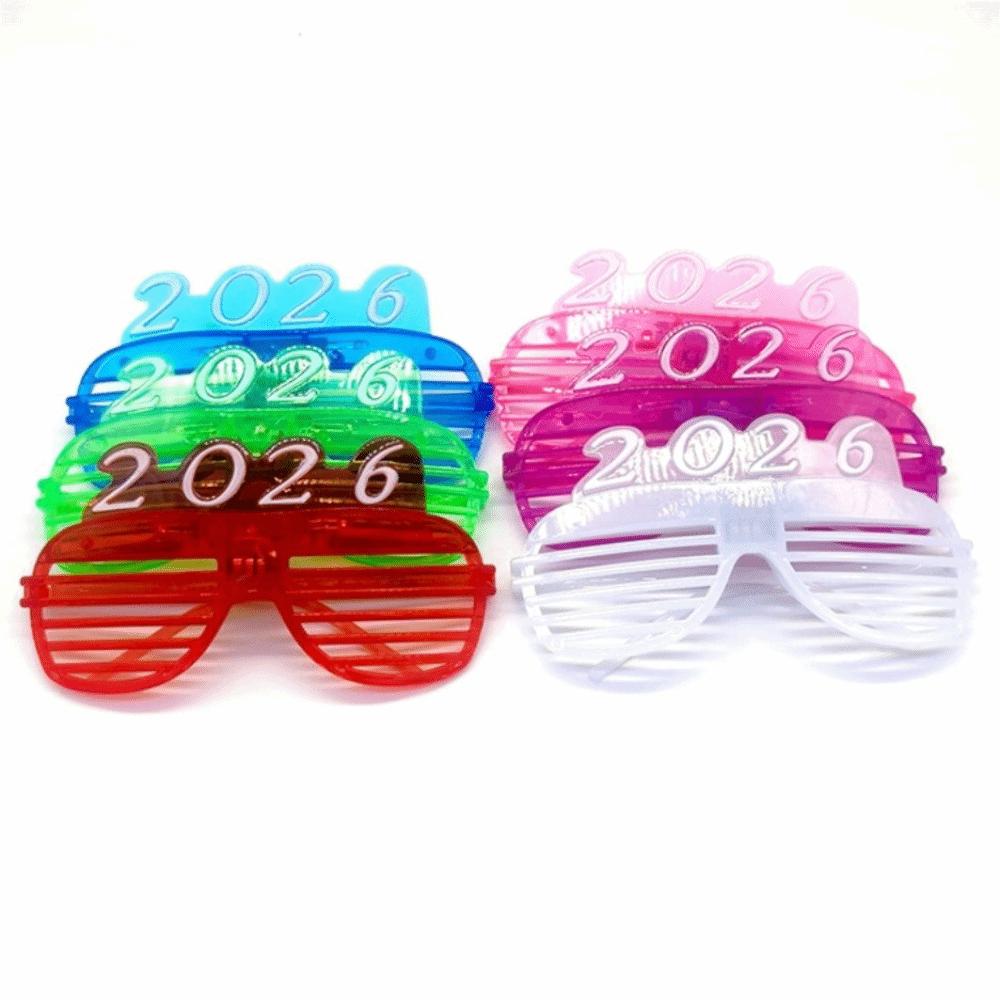 Number Letter 2026 LED Glow Glasses New Year Party Glasses  Masquerade Party