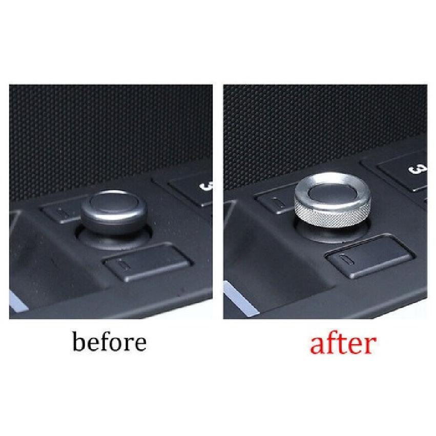 For Range Rover Evoque -23 Silver Aluminum Rear View Mirror Adjustment Knob