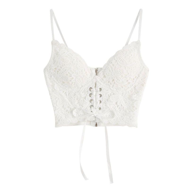 Sleeveless Lace Slim Fit Camisole TOPV Collar Sleeveless Lace Silm Sling Tops