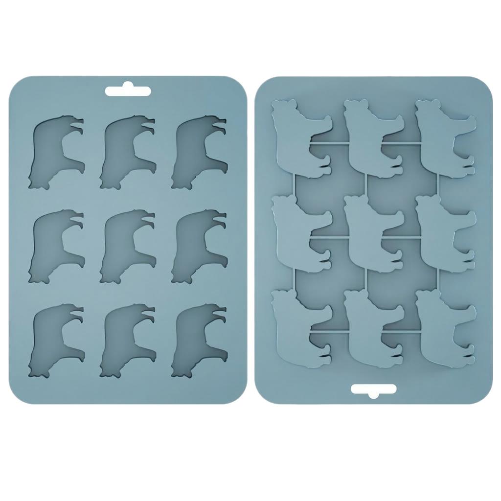 Animals Ice- Mold - Ocean Animals Turtle,Dolphins,Penguins,Silicone Mold For Baking Muffin Cake, Chocolate,Candy, Soap