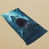 Awesome Great Shark Beach Towel Patterned Sunscreen And Windproof Suitable For Swimming Pool Camping Travel Blanket