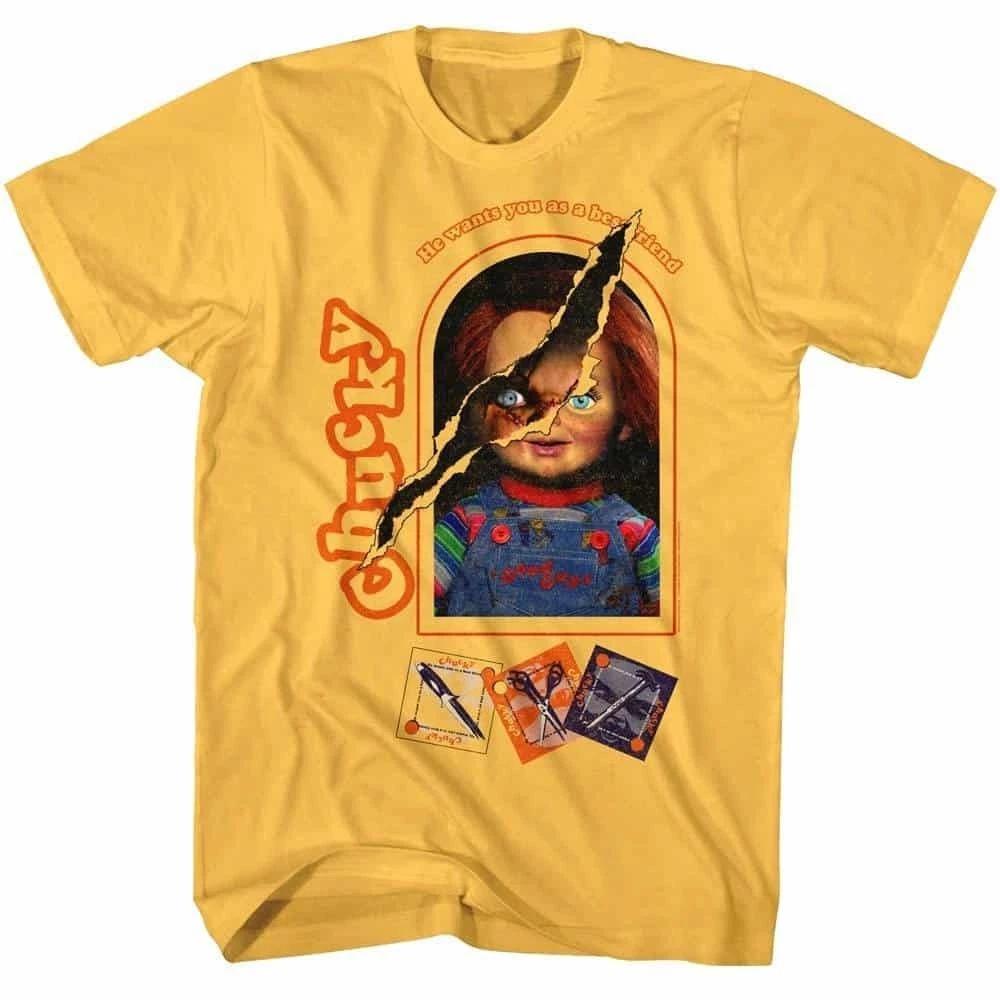 Childs Play Chucky Wants you as a Best Friend Men s T Shirt 4XL