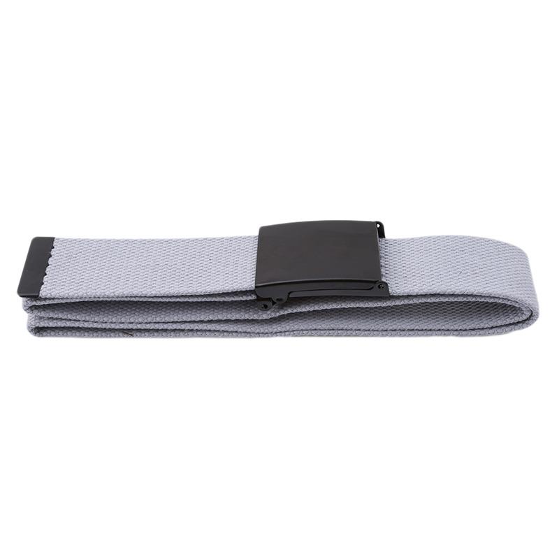 

Fashion New Unisex Trousers Belts Canvas Belt Metal Buckle Men Women Boys Jeans Belts Candy Colors Top Quality Luxury Belts 115CM светло-серый