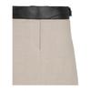 Salvatore Ferragamo Skirt With Removable Leather Belt Beige