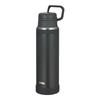 Thermos Water Bottle Vacuum Insulated Carry Mug 1L Charcoal Handle Insulation Cold Dishwasher Safe Convenient Loop Smooth Drinking Fluid Tech JOY-1000
