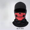Outdoor Cycling Skull Mask, Road Bike Riding Mask, Scarf Integrated Half Face Ghost Print Headband Hat