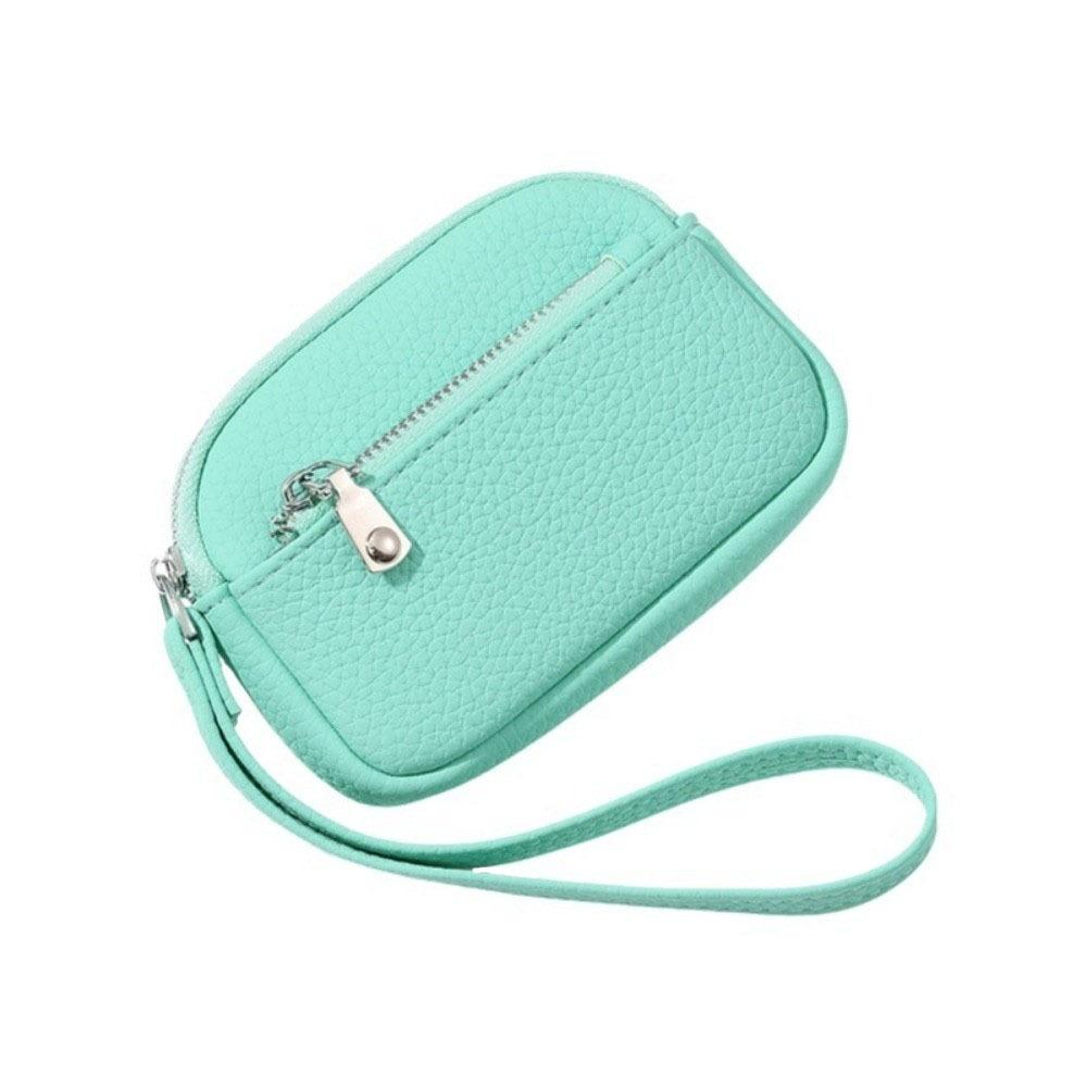With Wrist Strap Women Wrist Wallet Zipper Hand-held Key Bag Fashion Coin Bag Urban Design