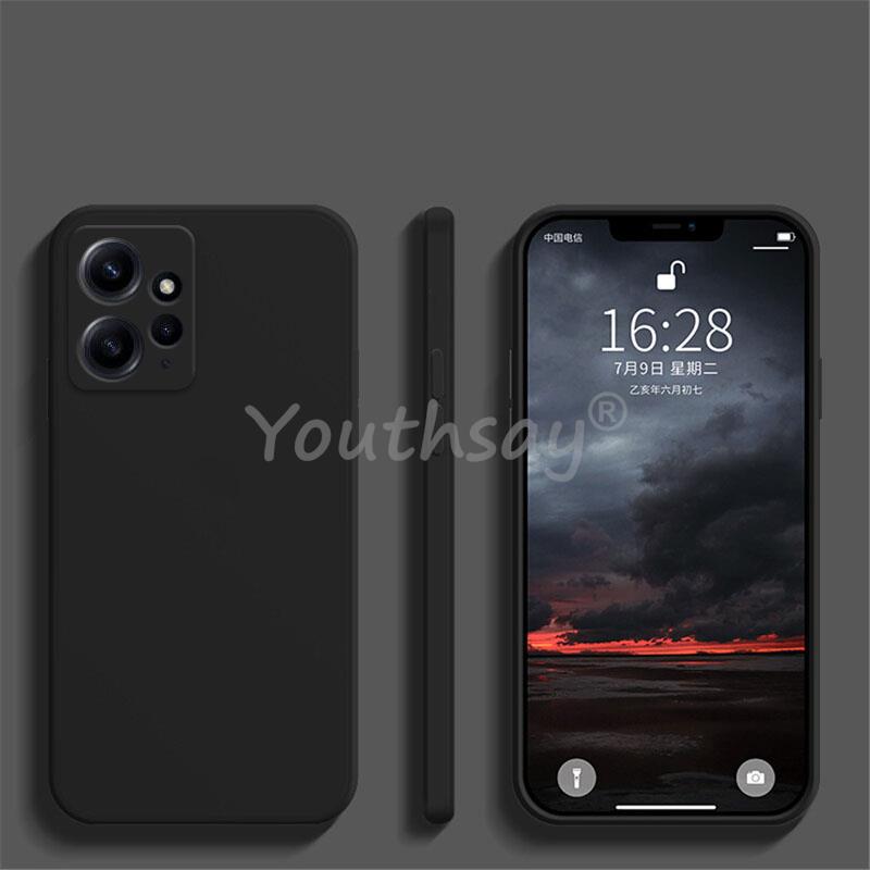 For Xiaomi Redmi Note 12 Case Silicone Liquid For Redmi Note 12 Pro Plus Cover TPU Protector Case Redmi Note 12 Turbo 12S Cover