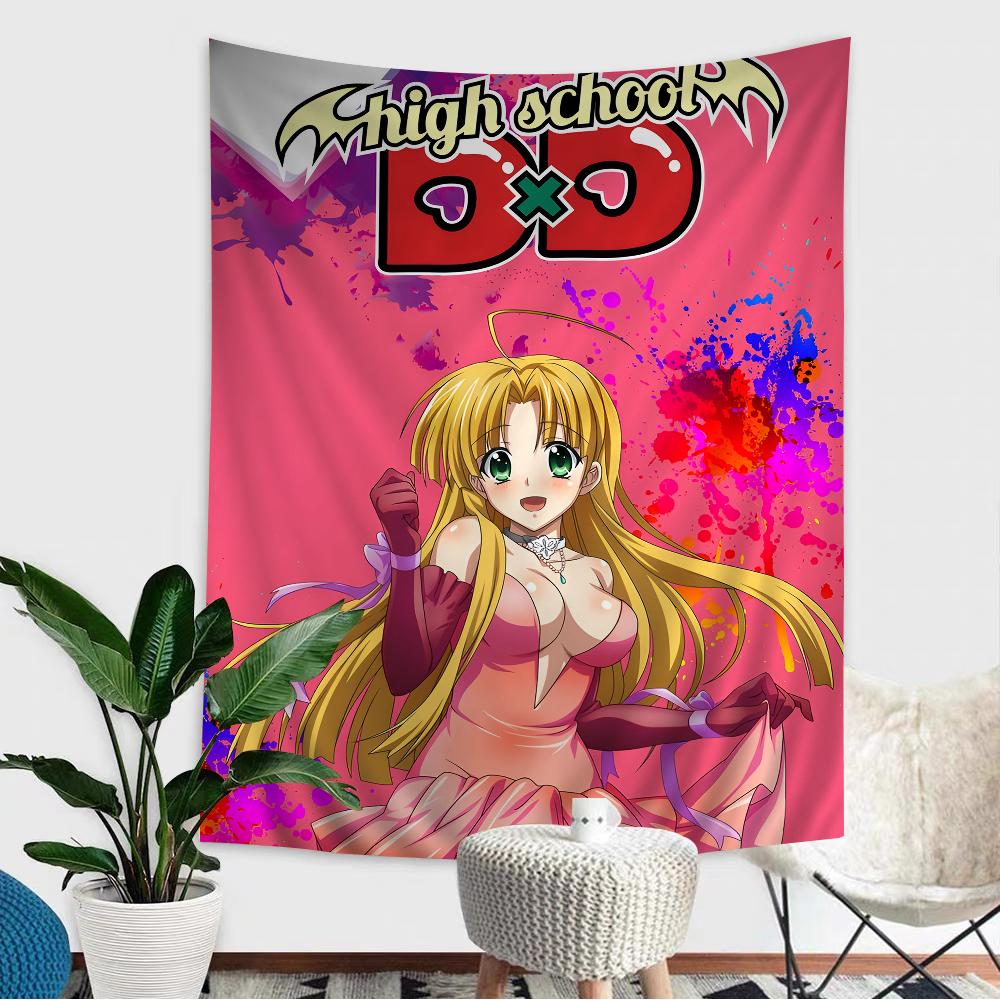 High School DxD DIY Väggbonad Hängande Tarot Hippie Väggmattor Sovsal INS Heminredning