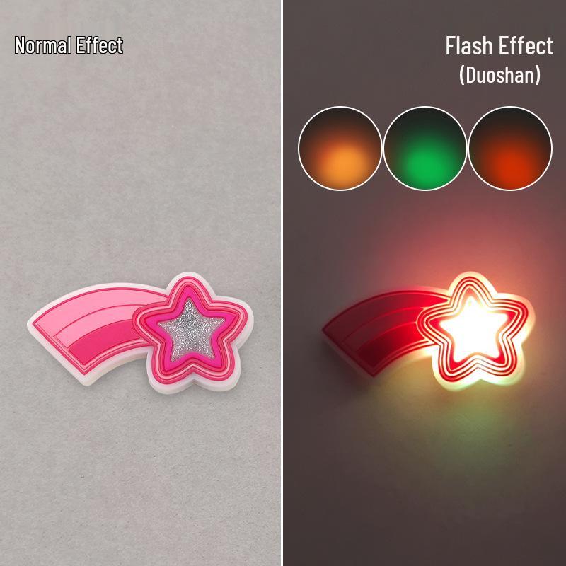 

2025 Світлодіодні світлові прикраси для кроксів - Миготливі веселі DIY аксесуари