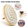 1Pcs Wood Massage Circulation Brush For Cellulite And Improved Lymphatic Drainage Shower Bathe Massager Spa Skin Brush