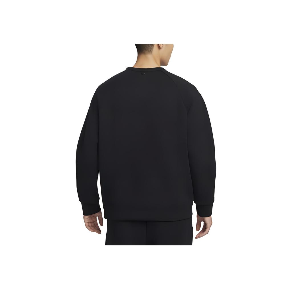 Nike Felpa casual semplice a maniche lunghe con scollo rotondo serie Dri-Fit 24.7 Uomo felpa Nero Grigio Fumo Scuro HQ6965-010