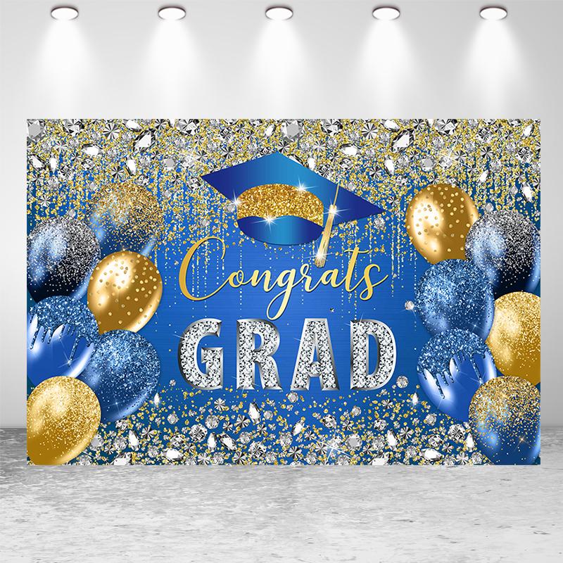 2025 Graduation Season Background Banner Bachelor's Cap Balloon Party Decorative Background Photography Background
