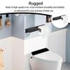 Wall-Mounted Tissue Roll Holder Wall Toilet Tissue Roll Holder No Drilling Metal Tissue Roll Dispenser For Home Kitchen
