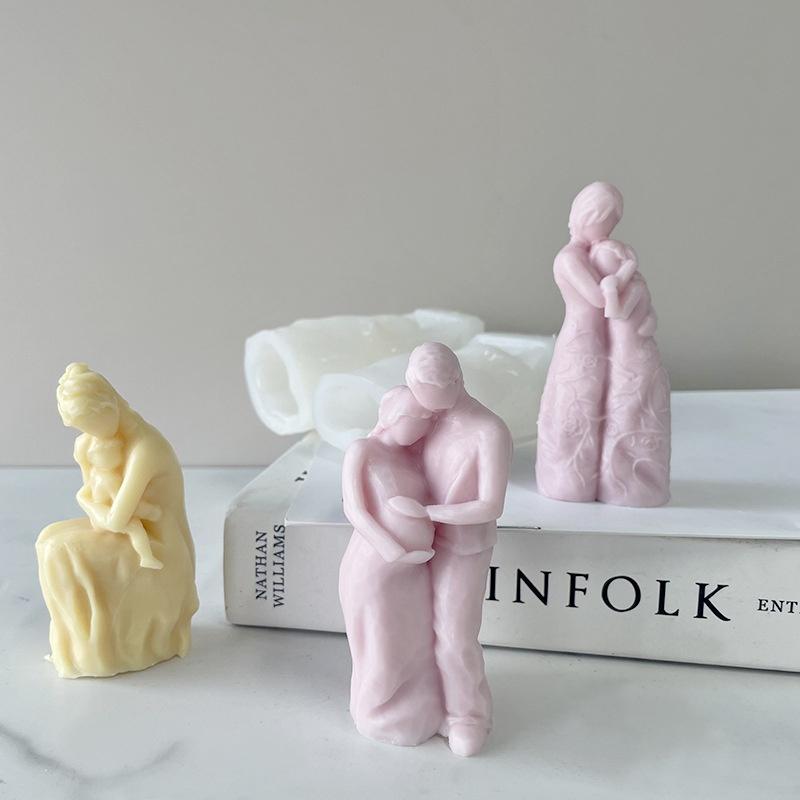 Eternal Love Body Candle Silicone Handmade Desktop Decoration Gypsum Epoxy Resin Aromatherapy Candle Silicone Mould