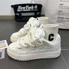 Guochao niche high-end little white shoes female chic street student couple ins versatile casual sports bread shoes