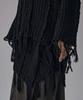 Teulimingbeodeu Wool Damage Tassel Knit Set-Up Pullover [ Black ]