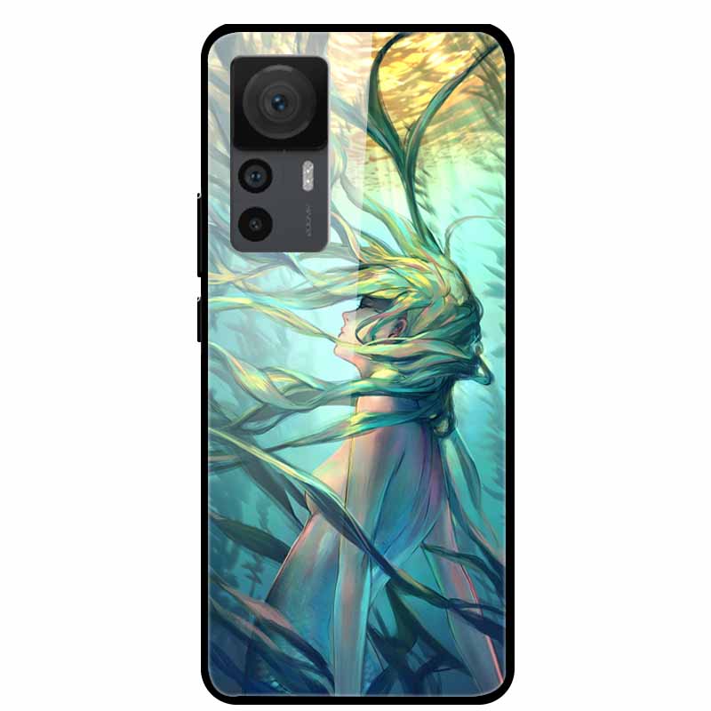 For Xiaomi 12T Cases 12T Pro Luxury Tempered Glass Hard Back Covers For Xiaomi 12T Pro Phone Cases Capa Fundas Xiaomi 12T Coques