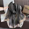 Fashion Women Winter Warm Wool Scarf Shawl Luxury Solid Silk Embroidery Pashmina Design Lady Wraps Bufanda Headkerchief
