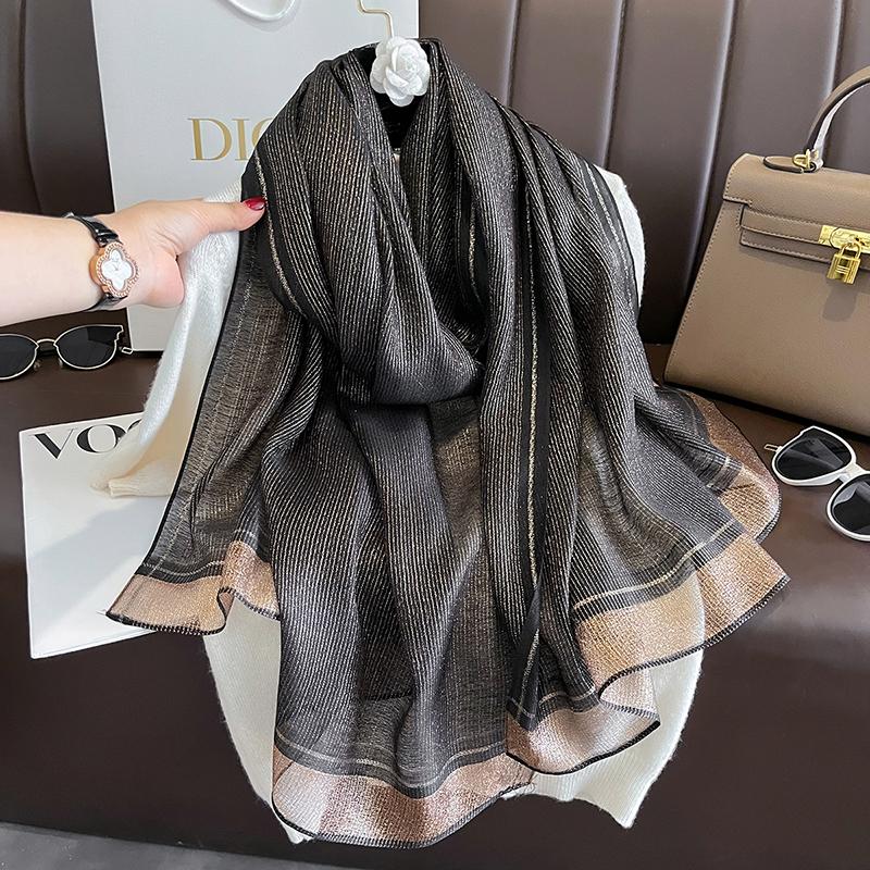 Fashion Women Winter Warm Wool Scarf Shawl Luxury Solid Silk Embroidery Pashmina Design Lady Wraps Bufanda Headkerchief