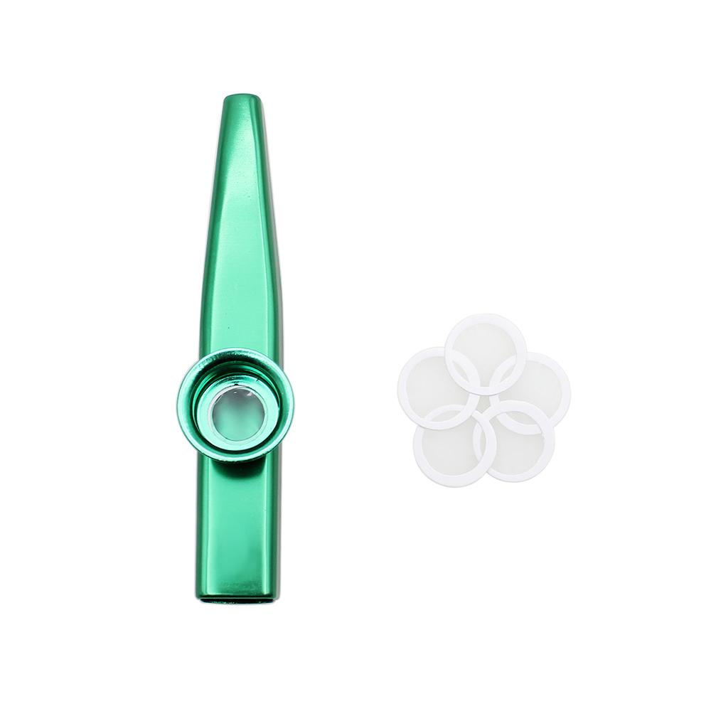 IRIN Kazoos with Kazoo Flute Diaphragms Mouth Metal Kazoos Ukuleles Guitar Companion Standard Common Size Instruments Parts