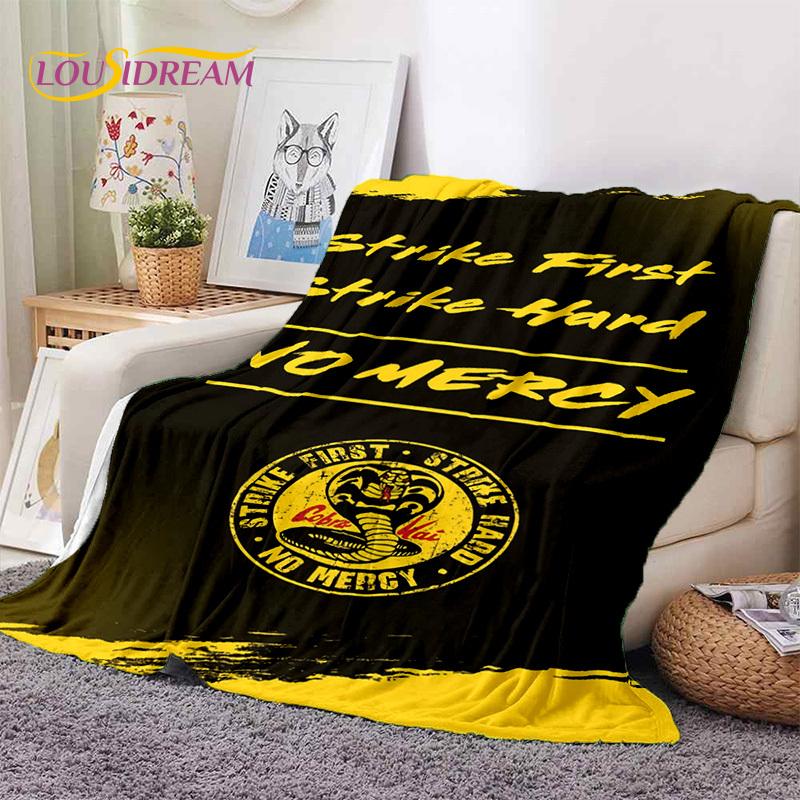 3D Cobra Kai Classics TV Amanda Karate Soft Flannel Blankets,Throw Blanket Comfortable Blanket for Picnic Beds Sofa Home Bedroom