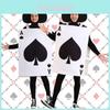Novedad de Halloween Divertido Disfraz de Mono de Poker Cosplay Para Fiestas