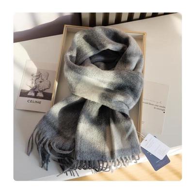 HANDUNYOU Australian Wool Plaid Scarf