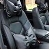 Creative Bowknot PU Leather Car Seat Pillow Pink/White/Black Car Headrest Neck Pillow Cotton Comfort Cushion Car Interior