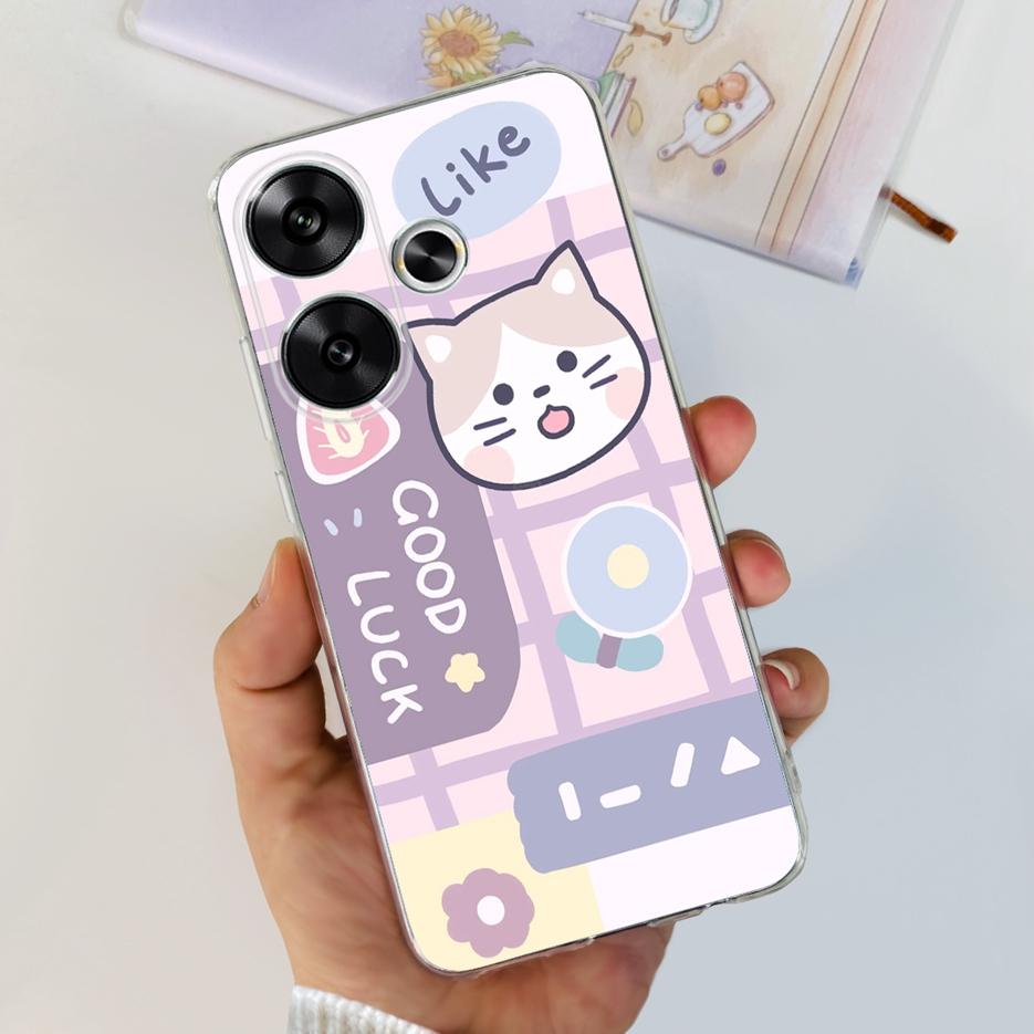 For Xiaomi Poco F6 Case Redmi Turbo3 New Fashion Painted Cover Soft Slim Phone Cases For Xiaomi Redmi Turbo 3 Poco F6 F 6 Bumper