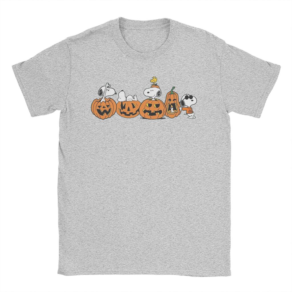 Miniso Vintage Y2k Women Print Snoopys Halloween Pumpkin T Shirt Tee Cotton Tshirts Clothes