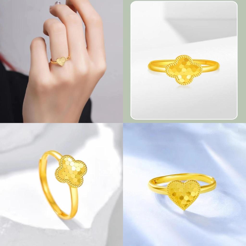 Inel Trendy Inimă Trifoi cu Patru Foi cu Design Solzi de Dragon pentru Bijuterii Chic Femei