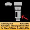 For Chery TIGGO 4 Pro -2024 Automotive Gearbox Air Panel GPS Navigation Screen Interior TPU Protective Film Anti-Scratch