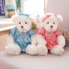 2 ks/sada 26cm krásný pár plyšových medvídků s látkou plyšové hračky panenky plněná hračka děti miminka dívky narozeninový vánoční dárek