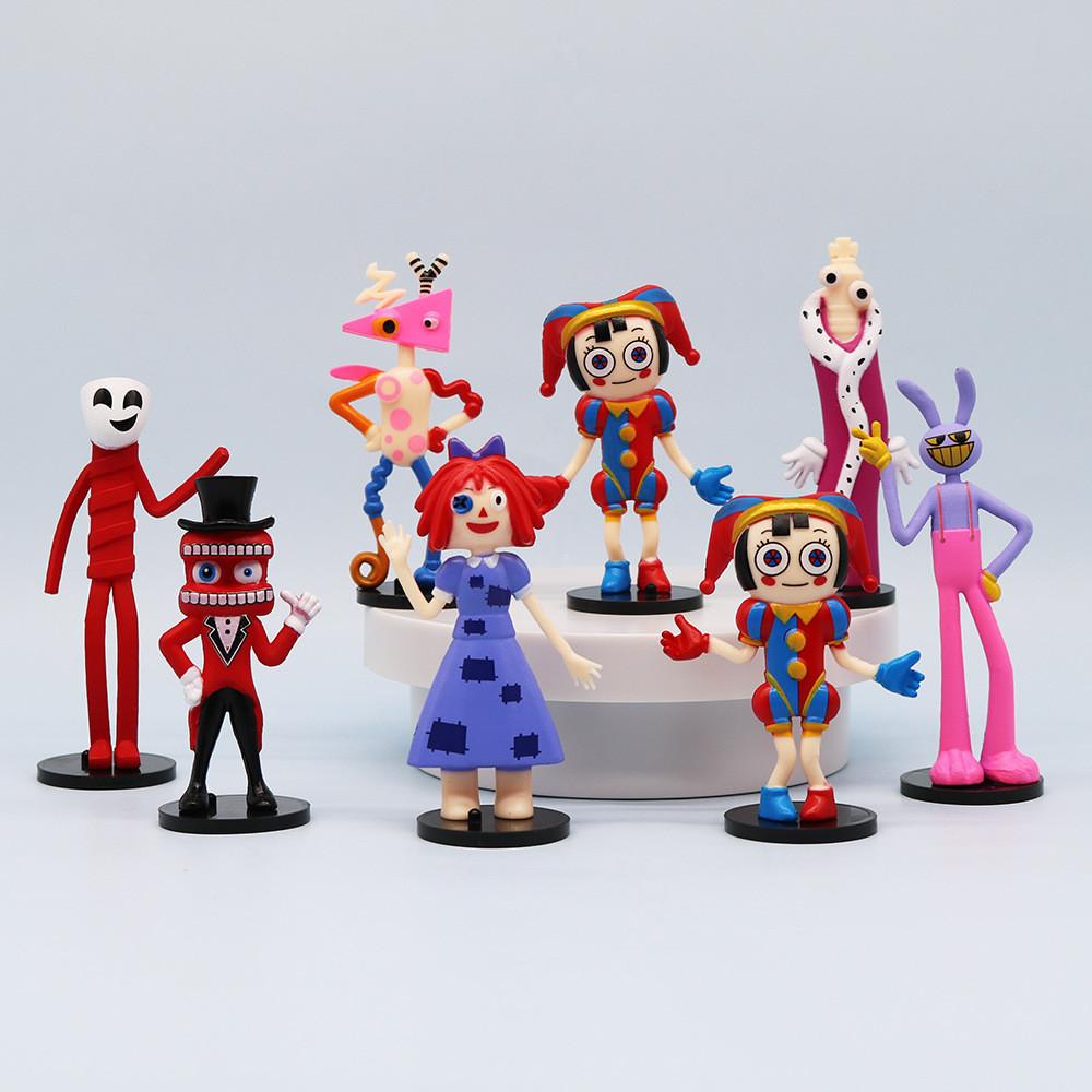 The Amazing Digital Circus Handmake Model Toy Rabbit Clown Decoration Cartoon