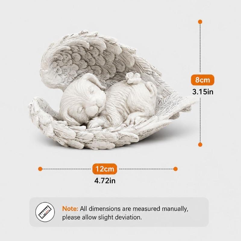 Angel Cat and Dog Craft Items, Resin Handicrafts, Garden Design Decorations of Angels, Cats and Dogs