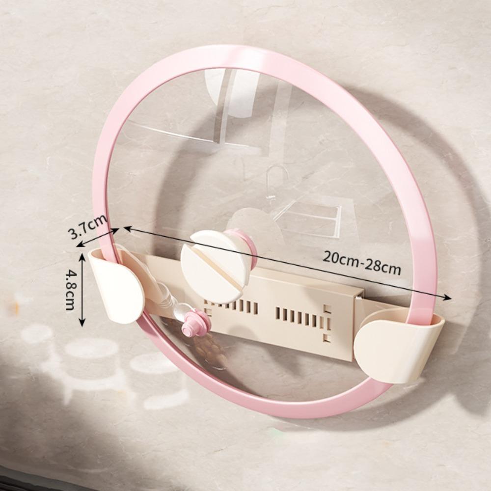 1/2 Stück Ohne Bohren Topfdeckel-Organizer Selbstklebend Dehnbar Topfdeckel-Organizer ABS Wandmontiert Pfannendeckel Topfdeckel-Halterungen